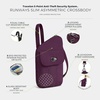 image:imageTravelon AntiTheft Runways Slim Assymetric CrossbodyPlum