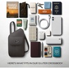 image:imageTravelon AntiTheft Runways Slim Assymetric CrossbodySmoke