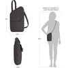 image:imageTravelon AntiTheft Runways Slim Assymetric CrossbodySmoke