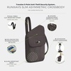 image:imageTravelon AntiTheft Runways Slim Assymetric CrossbodySmoke