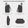 image:imageTravelon AntiTheft Runways Slim Assymetric CrossbodySmoke