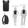 image:imageTravelon AntiTheft The Voyages Small Backpack with XL Water Bottle PocketBlack