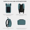 image:imageTravelon AntiTheft The Voyages Small Backpack with XL Water Bottle PocketSlate Blue