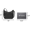 image:imageTravelon Antitheft Classic Crossbody Bucket Bag  AntitheftBlack