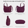 image:imageTravelon Antitheft Classic Crossbody Bucket Bag  AntitheftBurgundy