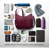 image:imageTravelon Antitheft Classic Crossbody Bucket Bag  AntitheftBurgundy