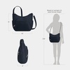 image:imageTravelon Antitheft Classic Crossbody Bucket Bag  AntitheftMidnight