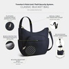 image:imageTravelon Antitheft Classic Crossbody Bucket Bag  AntitheftMidnight
