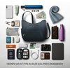 image:imageTravelon Antitheft Classic Crossbody Bucket Bag  AntitheftMidnight