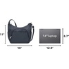 image:imageTravelon Antitheft Classic Crossbody Bucket Bag  AntitheftMidnight