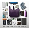 image:imageTravelon Antitheft Classic Crossbody Bucket Bag  AntitheftPurple