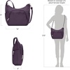 image:imageTravelon Antitheft Classic Crossbody Bucket Bag  AntitheftPurple
