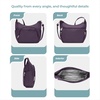 image:imageTravelon Antitheft Classic Crossbody Bucket Bag  AntitheftPurple