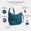 image:imageTravelon Antitheft Classic Crossbody Bucket Bag  AntitheftTeal