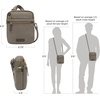 image:imageTravelon Antitheft Courier Small NS SlimStone Gray