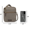 image:imageTravelon Antitheft Courier Small NS SlimStone Gray