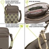 image:imageTravelon Antitheft Courier Small NS SlimStone Gray