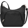 image:imageTravelon Classic Black amp AntiTheft CrossBody Bucket Bag Black One Size