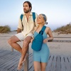image:imageTravelon Coastal RFID Blocking SlingChest BagLagoon