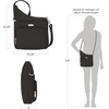 image:imageTravelon Essentials  AntiTheft  NorthSouth Crossbody BagBlack