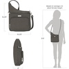 image:imageTravelon Essentials  AntiTheft  NorthSouth Crossbody BagSmoke