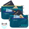 image:imageTravelon World Travel Essentials Set of 2 Currency and Passport OrganizersPeacock Teal