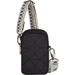 image:imageTravelon AntiTheft Boho 2 Compartment Phone CrossbodyBlack