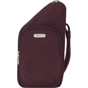 image:imageTravelon AntiTheft Essentials Compact Crossbody BagDark Bordeaux