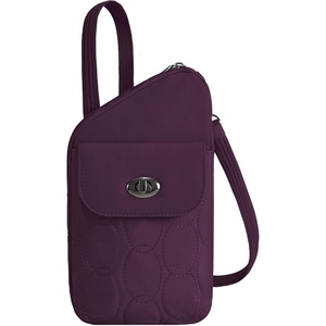 image:imageTravelon AntiTheft Runways Slim Assymetric CrossbodyPlum