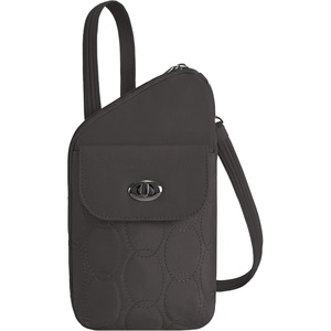 image:imageTravelon AntiTheft Runways Slim Assymetric CrossbodySmoke
