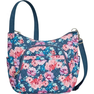 image:imageTravelon Antitheft Classic Crossbody Bucket Bag  AntitheftBlossom Floral