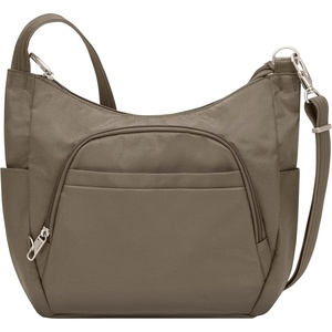 image:imageTravelon Antitheft Classic Crossbody Bucket Bag  AntitheftNutmeg