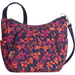image:imageTravelon Antitheft Classic Crossbody Bucket Bag  AntitheftPainted Floral