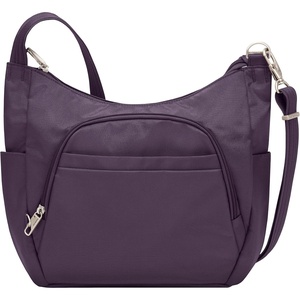 image:imageTravelon Antitheft Classic Crossbody Bucket Bag  AntitheftPurple