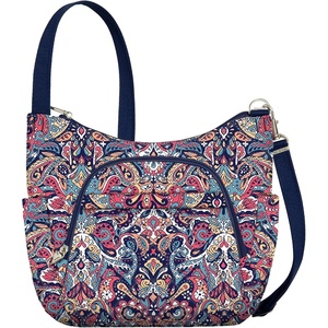 image:imageTravelon Antitheft Classic Crossbody Bucket Bag  AntitheftSummer Paisley