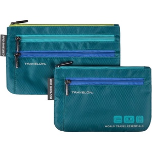 image:imageTravelon World Travel Essentials Set of 2 Currency and Passport OrganizersPeacock Teal