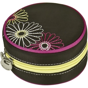 image:imageTravelon Daisy Chain Zip Jewelry Stash Black One SizeBlack