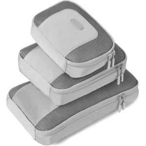 image:imageTravelon Packing Intelligence Pi Never Lost Set of 3 Packing CubesGraphite