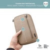 image:imageTravelon RFID Blocking Family Passport WalletSable