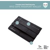 image:imageTravelon RFID Blocking Flap Passport HolderBlack Wash