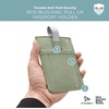 image:imageTravelon RFID Blocking Pull Up Passport holderGray Rinse
