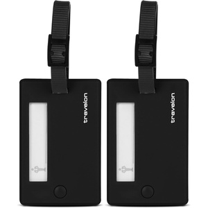 image:imageTravelon Set Of 2 TagsBlack