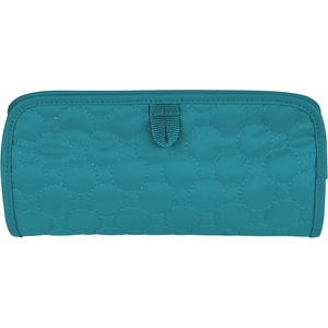 image:imageTravelon Jewelry and Cosmetic Clutch Quilted Steel Blue Quilted One SizeJade Quilted